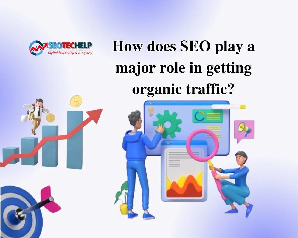 How does SEO play a major role in getting organic traffic?